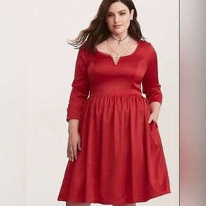 Torrid size 16 Outlander red dress NEW